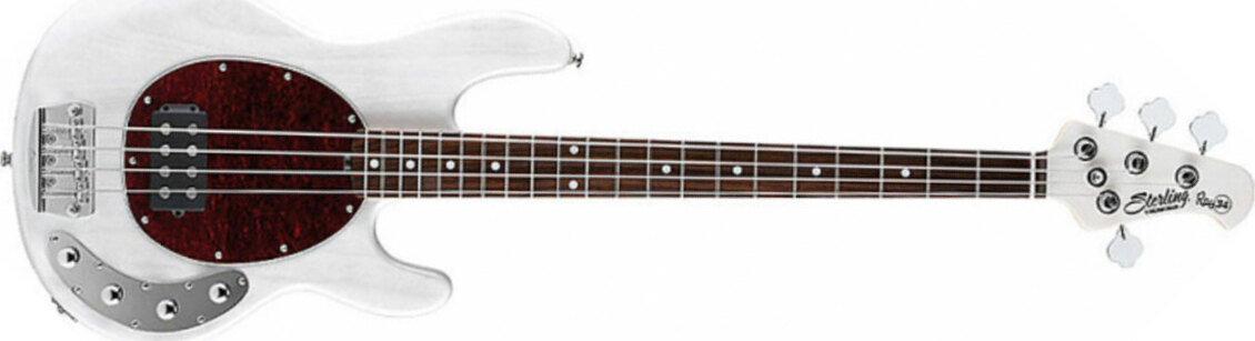 Sterling By Musicman Stingray Ray34 Active Rw - Translucent White Blonde - Solidbody E-bass - Main picture