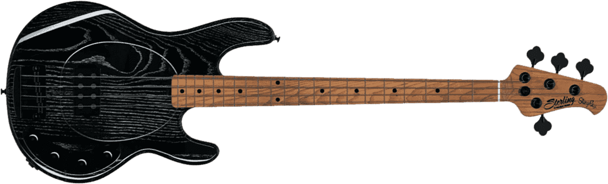 Sterling By Musicman Stingray Ray34ash H Active Mn - Ash Black - Solidbody E-bass - Main picture