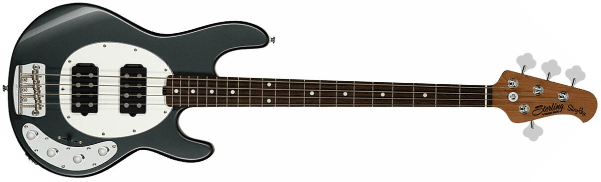 Sterling By Musicman Stingray Ray34hh Active 2h Rw - Charcoal Frost - Solidbody E-bass - Main picture