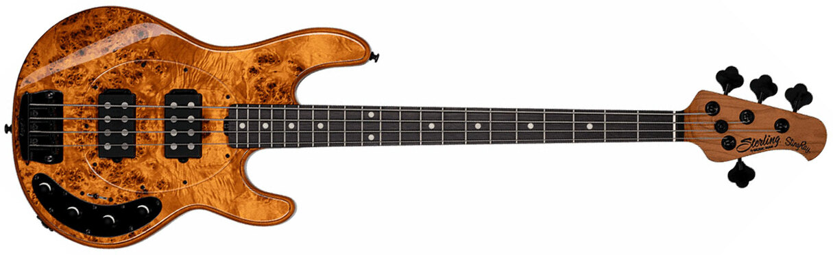 Sterling By Musicman Stingray Ray34hhpb Active Rw - Amber - Solidbody E-bass - Main picture