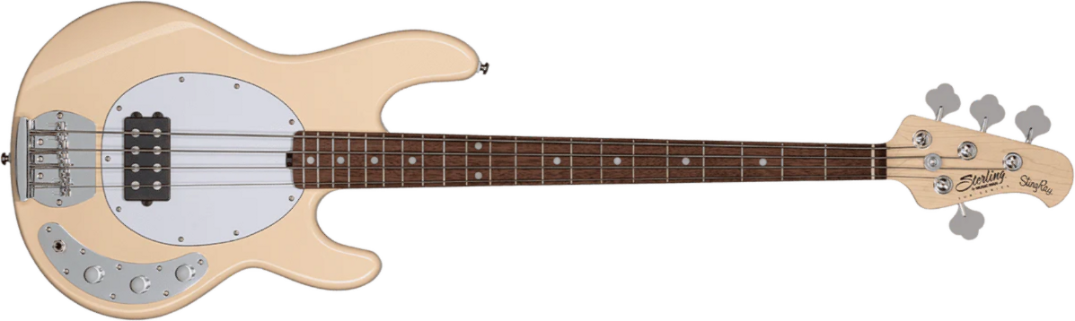 Sterling By Musicman Stingray Ray4 Sub Active 1h Jat - Vintage Cream - Solidbody E-bass - Main picture