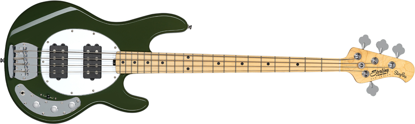 Sterling By Musicman Stingray Ray4hh Active Mn - Olive - Solidbody E-bass - Main picture