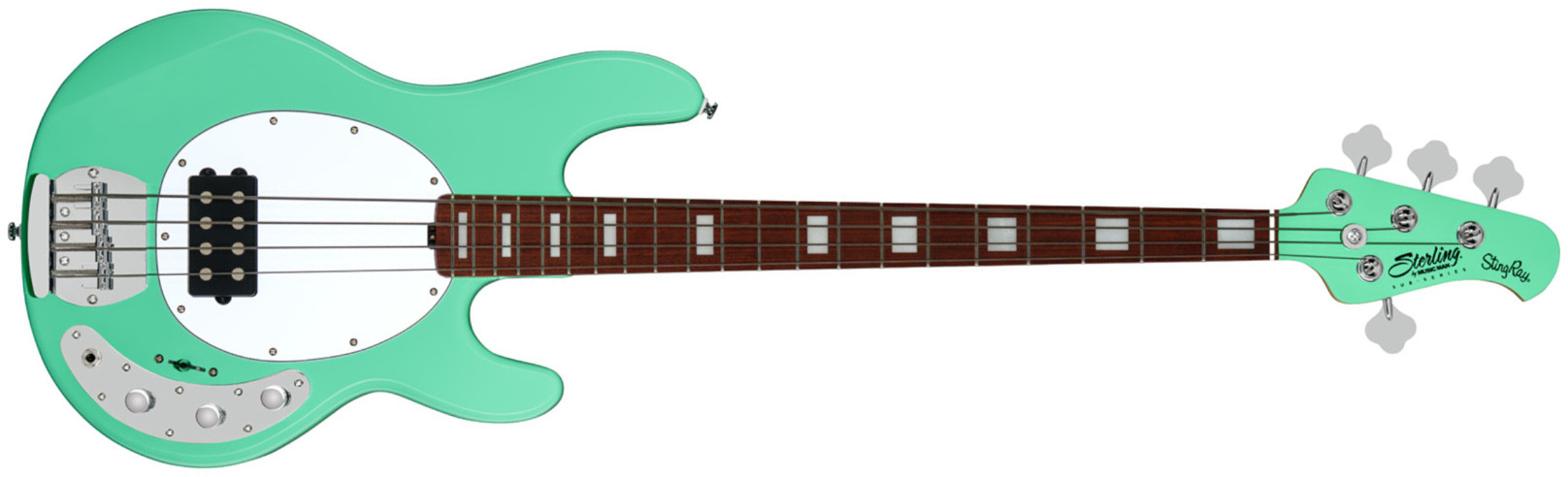 Sterling By Musicman Stingray4 Sub Series 1h Jat - Seafoam Green - Solidbody E-bass - Main picture