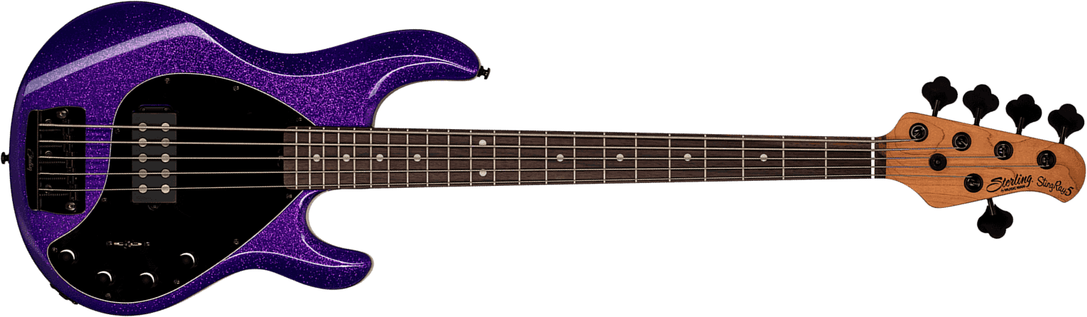 Sterling By Musicman Stingray5 Ray35 5c H Active Rw - Purple Sparkle - Solidbody E-bass - Main picture