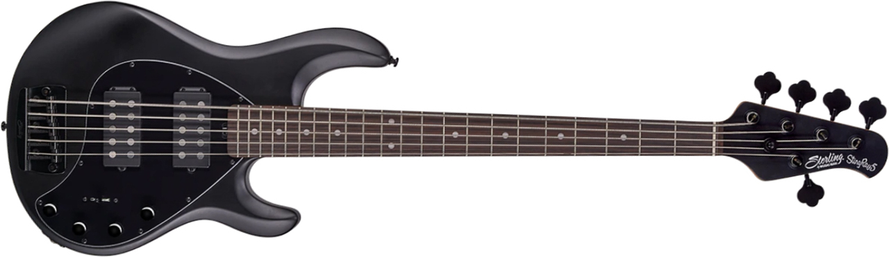 Sterling By Musicman Stingray5 Ray35hh Active Rw - Stealth Black - Solidbody E-bass - Main picture