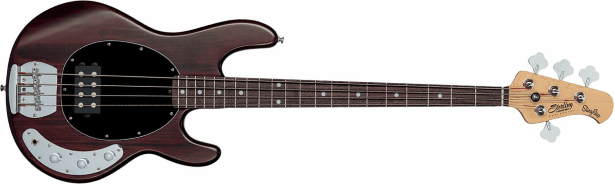 Sterling By Musicman Sub Ray4 Active Jat - Walnut Satin - Solidbody E-bass - Main picture