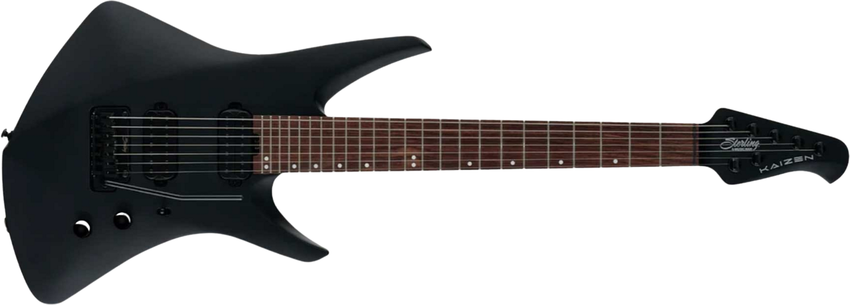 Sterling By Musicman Tosin Abasi Kaizen 7c Signature 2h Trem Rw - Stealth Black - Signature-E-Gitarre - Main picture