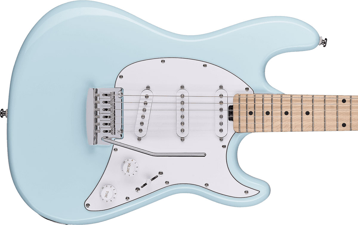 Sterling By Musicman Cutlass Ct30sss 3s Trem Mn - Daphne Blue - E-Gitarre in Str-Form - Variation 2