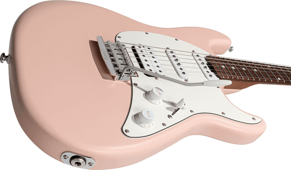 Sterling By Musicman Cutlass Ct50hss Trem Rw - Pueblo Pink Satin - E-Gitarre in Str-Form - Variation 2