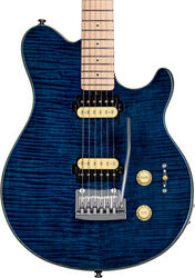 Single-cut-e-gitarre Sterling by musicman Axis Flame Maple AX3FM (MN) - Neptune blue