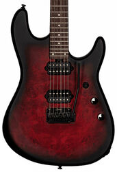 E-gitarre in str-form Sterling by musicman Jason Richardson6 Cutlass - Dark scarlet burst satin