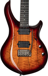 E-gitarre aus metall Sterling by musicman John Petrucci Majesty MAJ200XSM - Blood orange burst