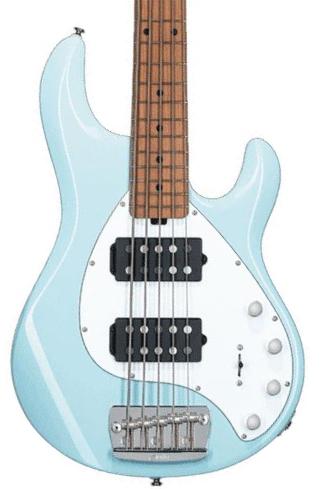 Solidbody e-bass Sterling by musicman Stingray 5 Ray35HH 5-String (MN) - Daphne blue