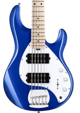 Solidbody e-bass Sterling by musicman Stingray Ray5HH 5-String (MN) - Cobra blue