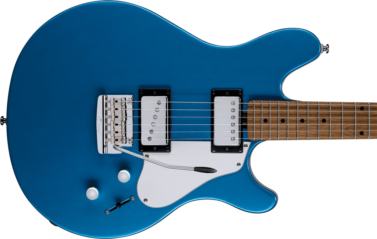Sterling By Musicman James Valentine Tremolo Jv60t Signature Hh Mn - Toluca Lake Blue - E-Gitarre in Str-Form - Variation 2