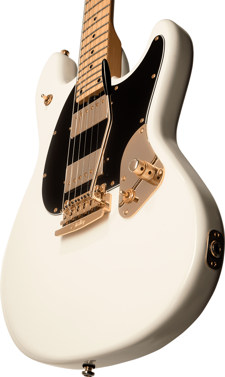 Sterling By Musicman Jared Dines Stingray Guitar Signature Hh Trem Mn - Olympic White - E-Gitarre in Str-Form - Variation 1