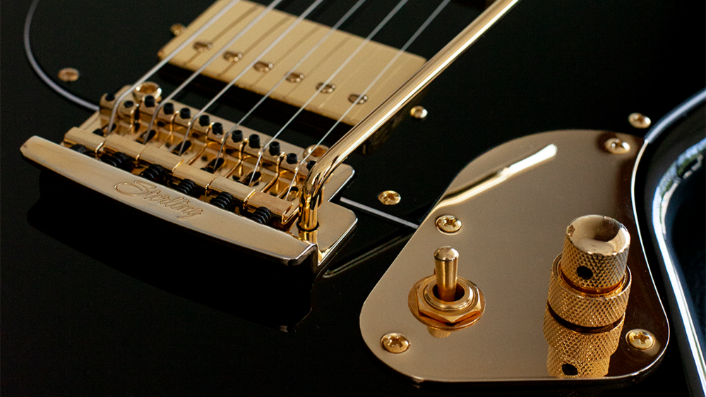 Sterling By Musicman Jared Dines Stingray Guitar Signature Hh Trem Mn - Black Gold - E-Gitarre in Str-Form - Variation 2