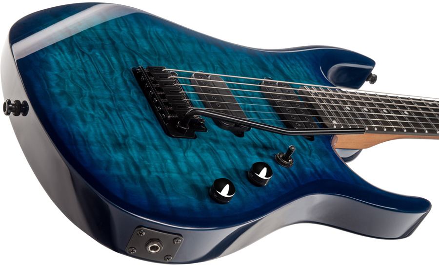 Sterling By Musicman John Petrucci Jp157dqm Dimarzio Signature 7c 2h Trem Eb - Cerulean Paradise - 7-saitige E-Gitarre - Variation 2