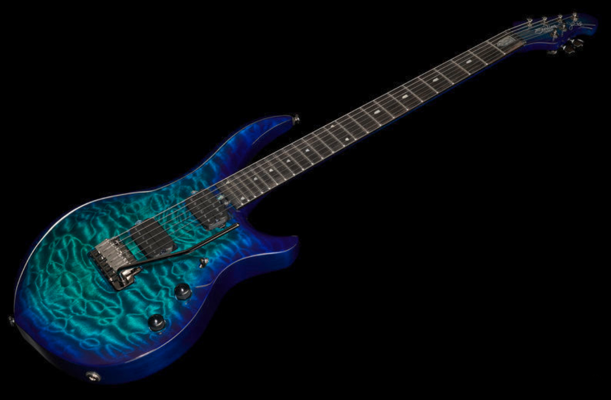 Sterling By Musicman John Petrucci Majesty Maj200xqm Signature 2h Dimarzio Trem Eb - Cerulean Paradise - Signature-E-Gitarre - Variation 1