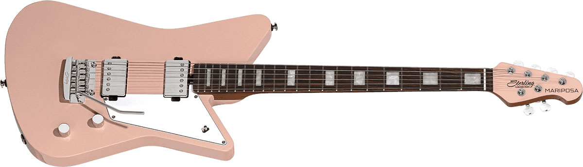 Sterling By Musicman Mariposa Hh Trem Rw - Pueblo Pink - Retro-Rock-E-Gitarre - Variation 2