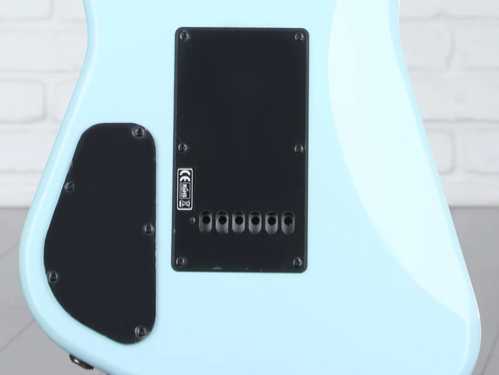 Sterling By Musicman Omar Rodriguez Lopez Mariposa Signature 2h Trem Rw - Daphne Blue - Retro-Rock-E-Gitarre - Variation 4