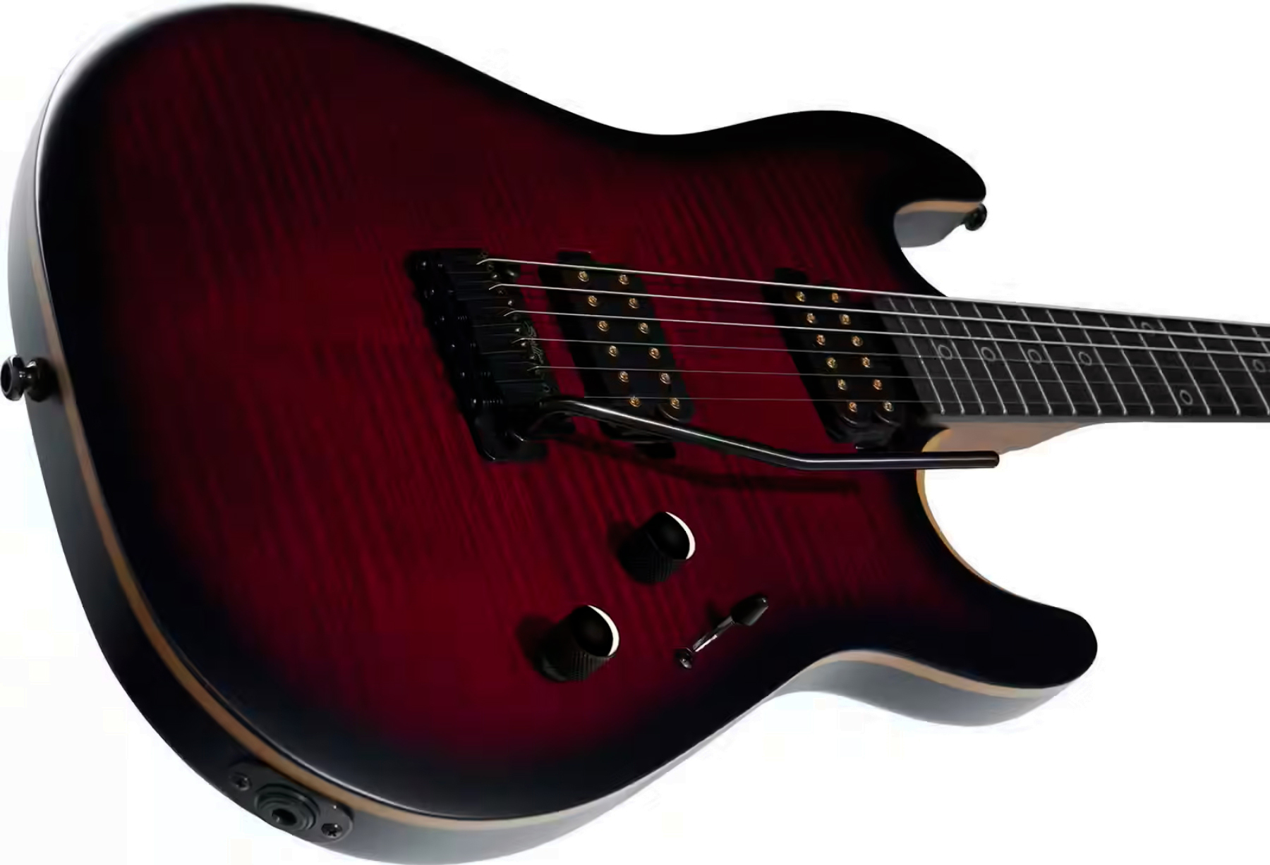 Sterling By Musicman Rabea Massad Sabre Signature 2h Trem Eb - Blood Flame Burst - Signature-E-Gitarre - Variation 2