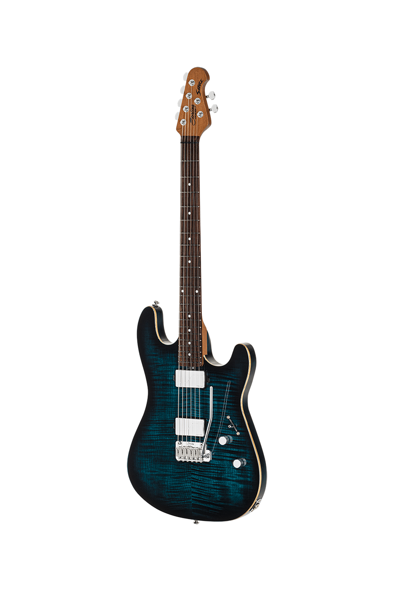 Sterling By Musicman Sabre Hh Trem Mn - Deep Blue Burst - E-Gitarre in Str-Form - Variation 1