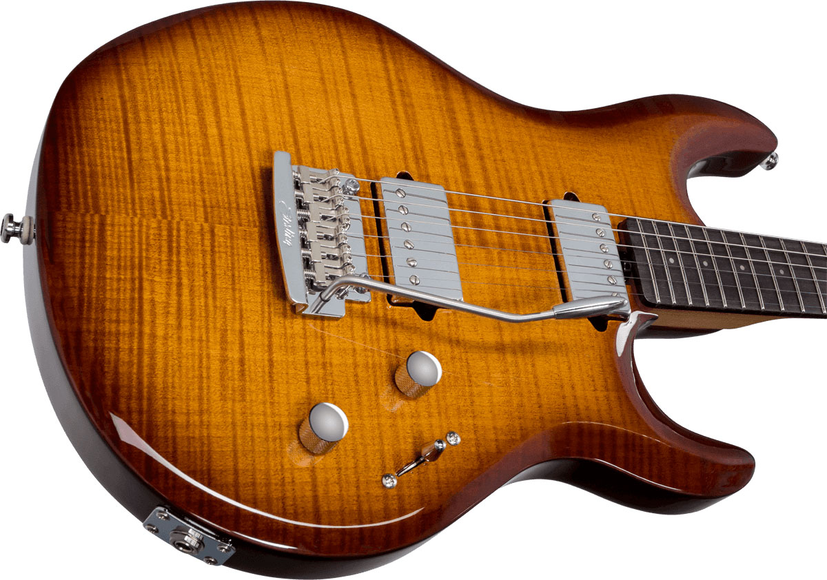 Sterling By Musicman Steve Lukather Luke Lk100 Signature Hh Trem Rw - Hazel Burst - E-Gitarre in Str-Form - Variation 3