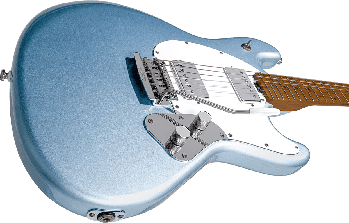 Sterling By Musicman Stingray Guitar Sr50 Hh Trem Mn - Firemist Silver - E-Gitarre in Str-Form - Variation 2