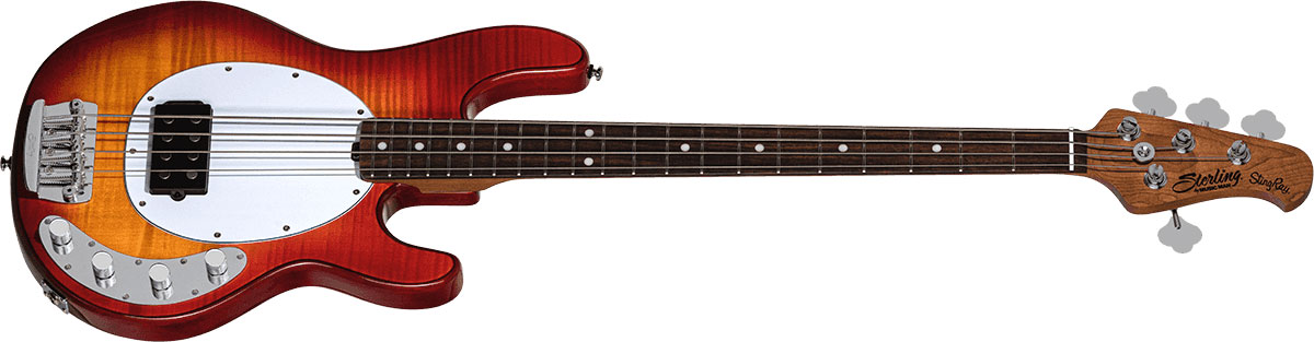 Sterling By Musicman Stingray Ray34fm H Active Rw - Heritage Cherry Burst - Solidbody E-bass - Variation 1