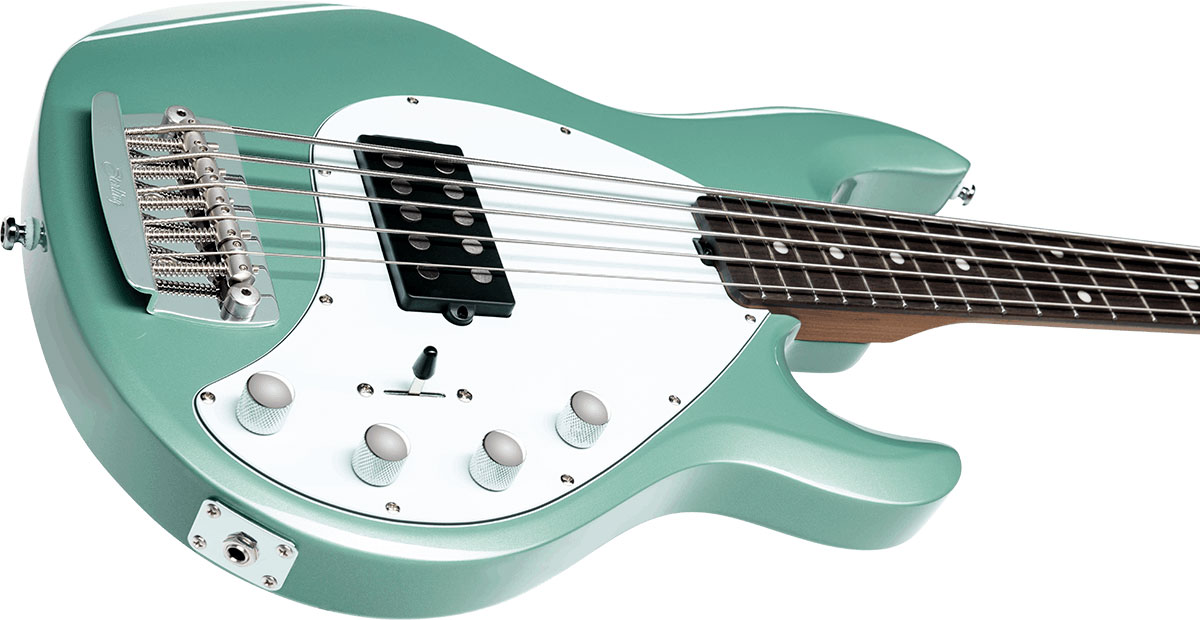 Sterling By Musicman Stingray Ray35 5c Active 1h Rw - Dorado Green - Solidbody E-bass - Variation 2