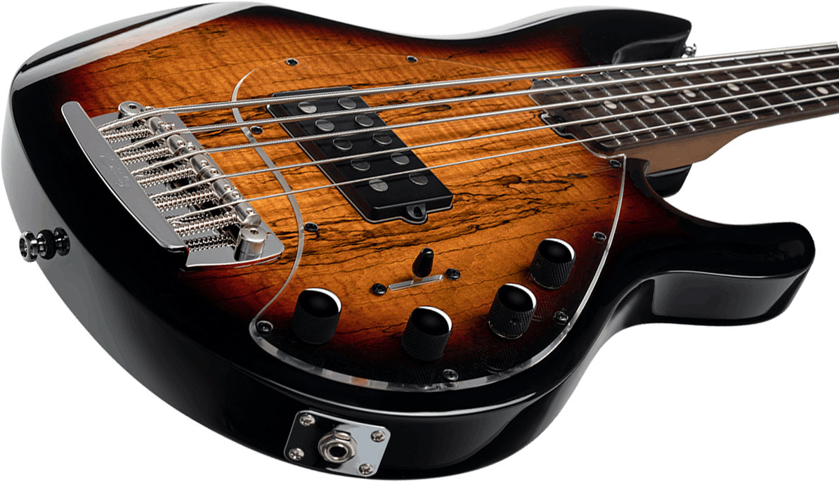 Sterling By Musicman Stingray Ray35sm Maple Top 5c Active 1h Rw - 3 Tone Sunburst - Solidbody E-bass - Variation 2