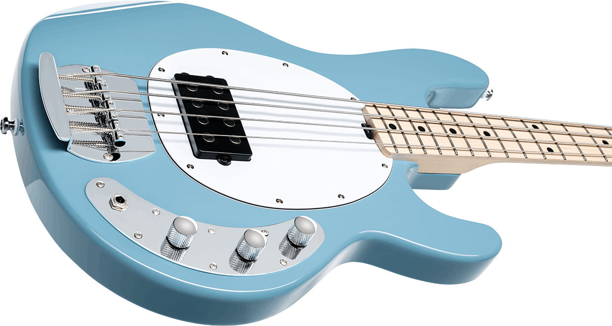 Sterling By Musicman Stingray Ray4h 4c Active Mn - Chopper Blue - Solidbody E-bass - Variation 2