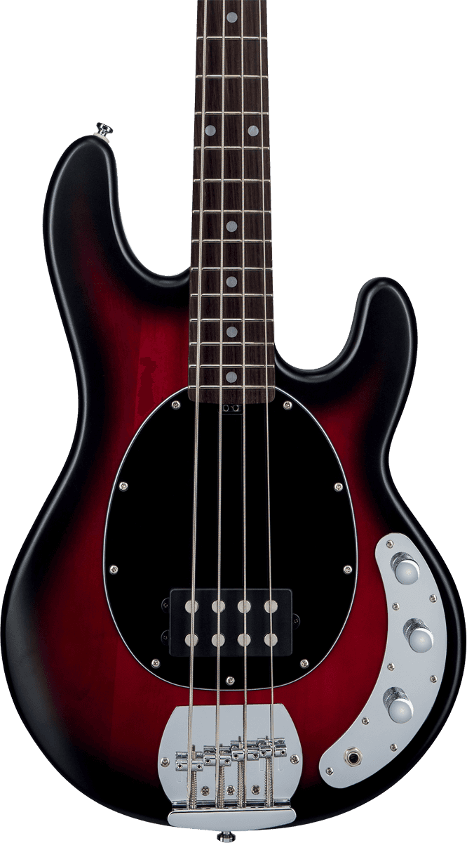 Sterling By Musicman Sub Ray4 (jat) - Ruby Red Burst Satin - Solidbody E-bass - Variation 1