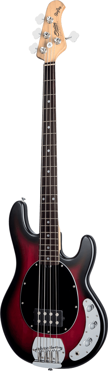 Sterling By Musicman Sub Ray4 (jat) - Ruby Red Burst Satin - Solidbody E-bass - Variation 2