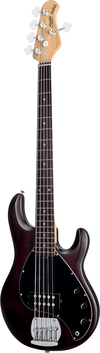 Sterling By Musicman Sub Ray5 5-cordes Active Jat - Walnut Satin - Solidbody E-bass - Variation 1