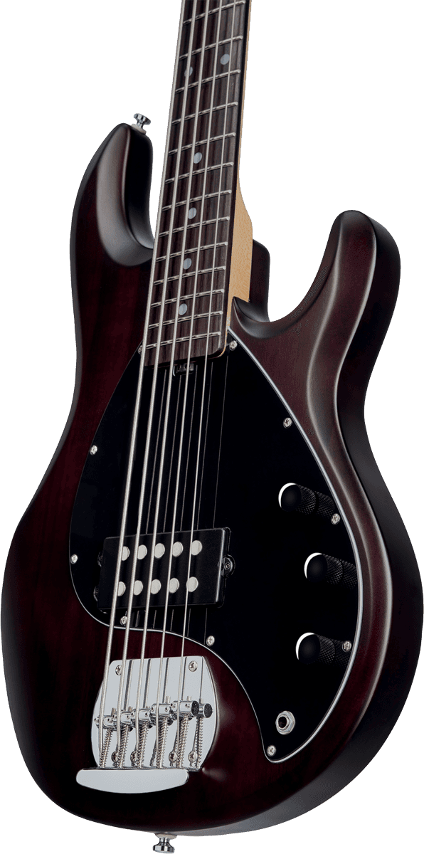 Sterling By Musicman Sub Ray5 5-cordes Active Jat - Walnut Satin - Solidbody E-bass - Variation 2