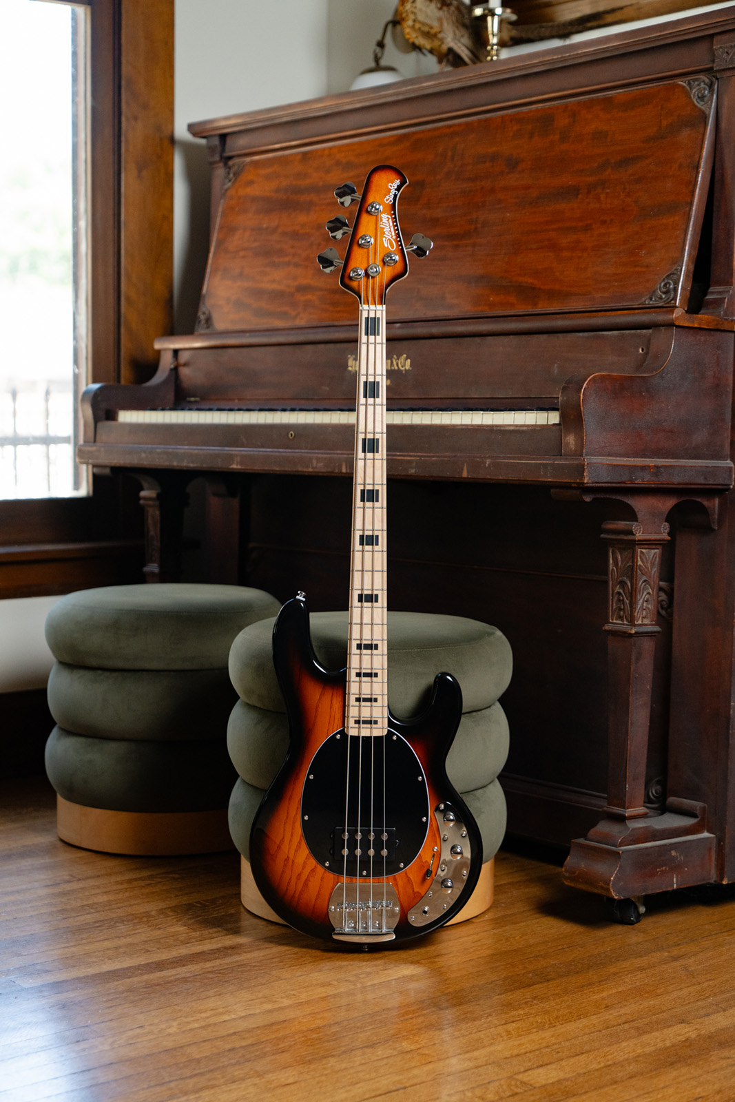 Sterling By Musicman Stingray4 Sub Series 1h Mn - Vintage Sunburst - Solidbody E-bass - Variation 4