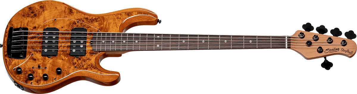 Sterling By Musicman Stingray5 Ray35hhpb 5c Active Rw - Amber - Solidbody E-bass - Variation 1