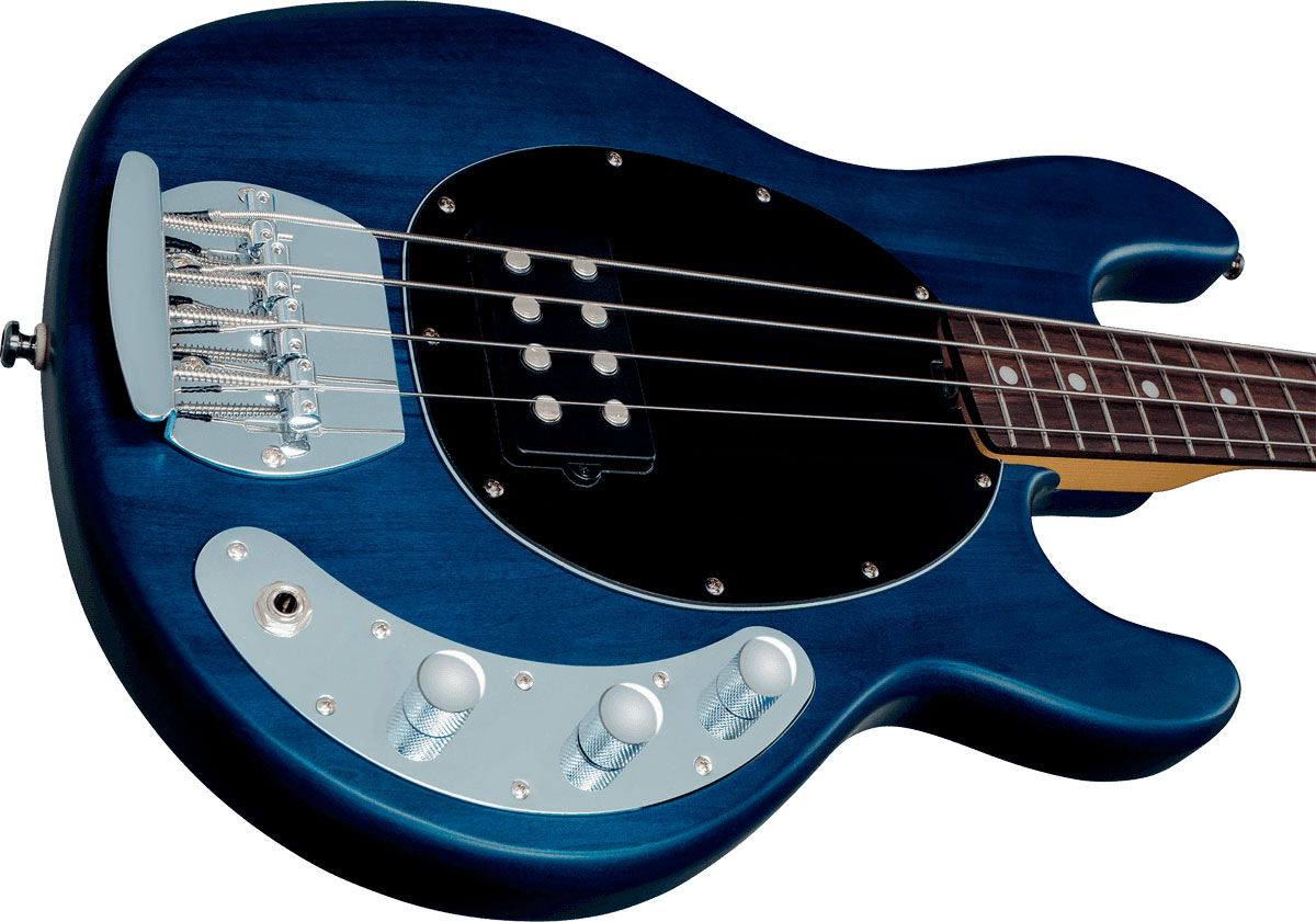 Sterling By Musicman Sub Ray4 Active Jat - Trans Blue Satin - Solidbody E-bass - Variation 3