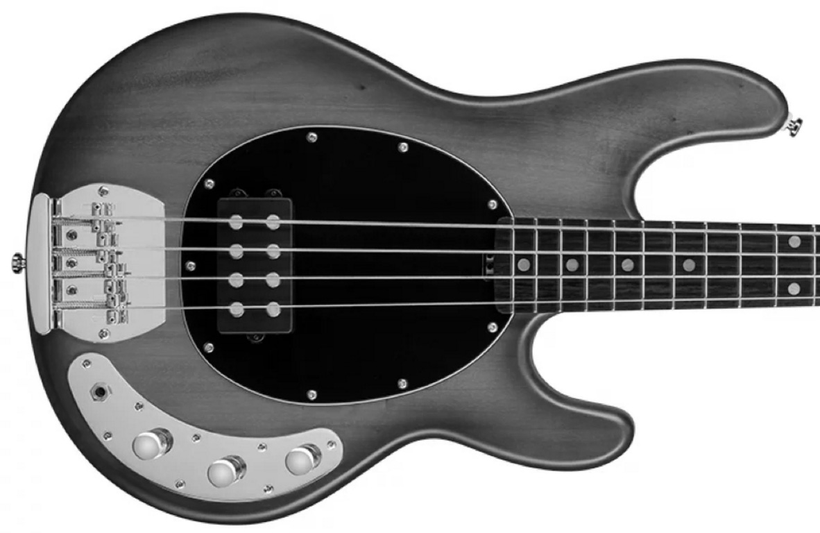 Sterling By Musicman S.u.b. Ray4 - Trans Black Satin - Solidbody E-bass - Variation 1