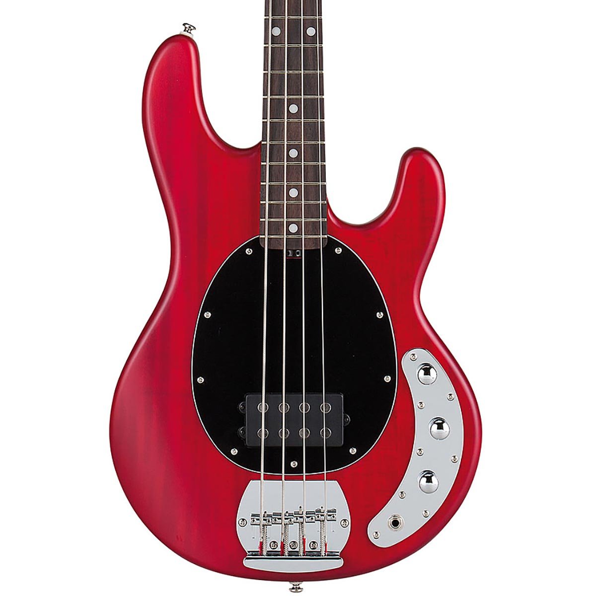 Sterling By Musicman S.u.b. Ray4 - Trans Red Satin - Solidbody E-bass - Variation 1