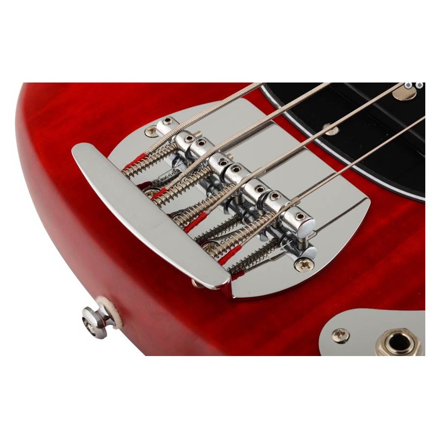 Sterling By Musicman S.u.b. Ray4 - Trans Red Satin - Solidbody E-bass - Variation 2