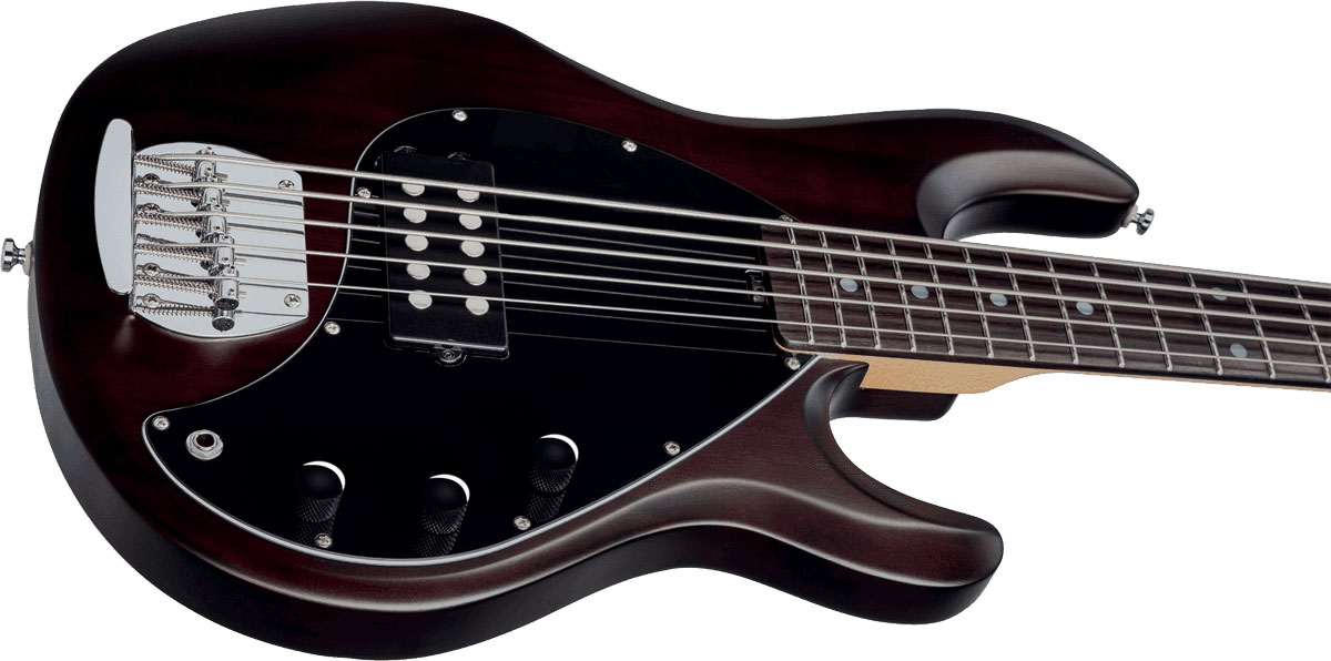 Sterling By Musicman Sub Ray5 5-cordes Active Jat - Walnut Satin - Solidbody E-bass - Variation 3