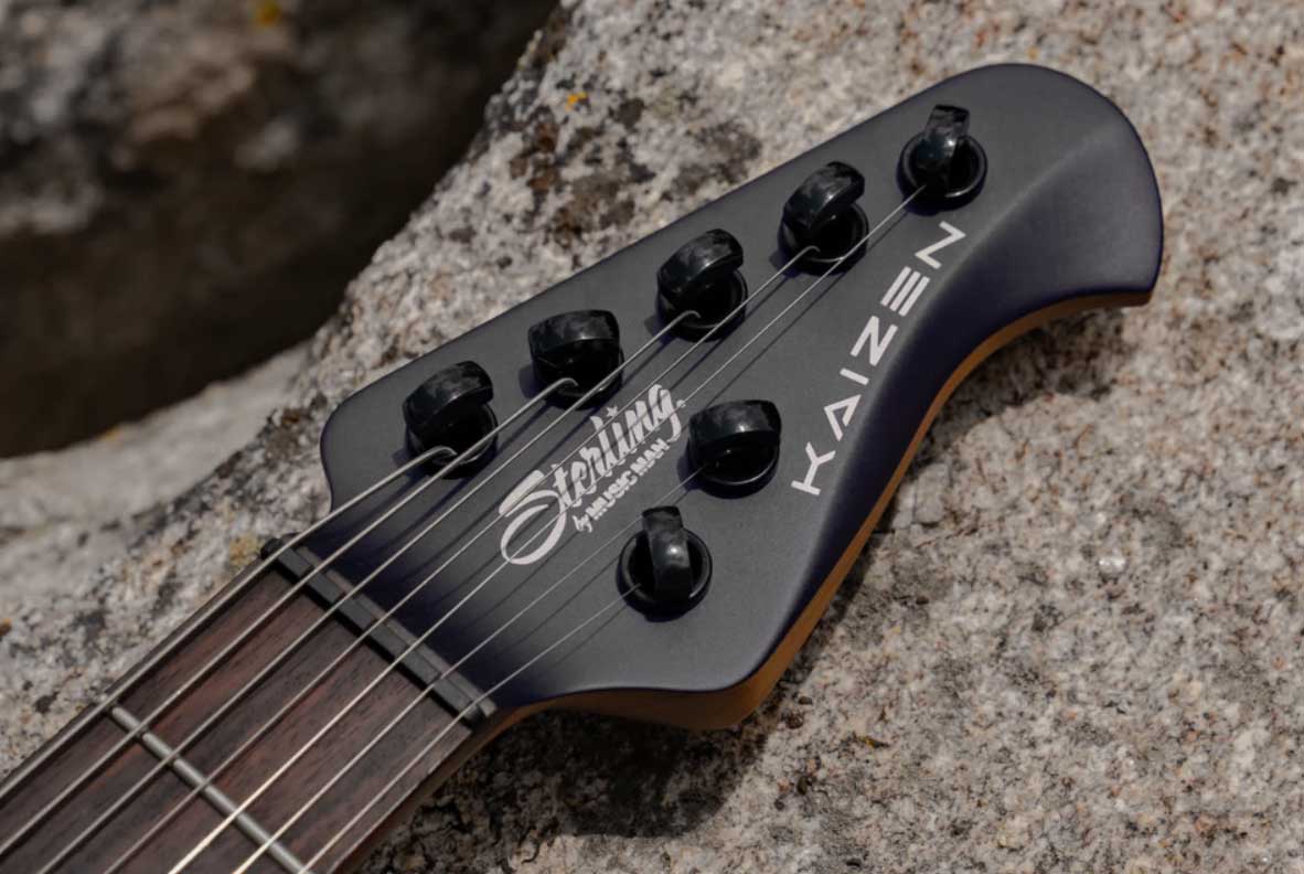 Sterling By Musicman Tosin Abasi Kaizen 6c Signature Multiscale 2h Trem Rw - Stealth Black - Signature-E-Gitarre - Variation 2