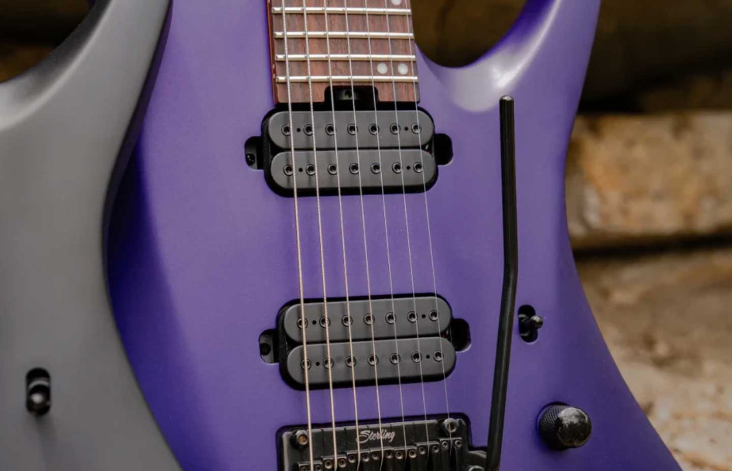 Sterling By Musicman Tosin Abasi Kaizen 7c Signature 2h Trem Rw - Firemist Purple Satin - Signature-E-Gitarre - Variation 1