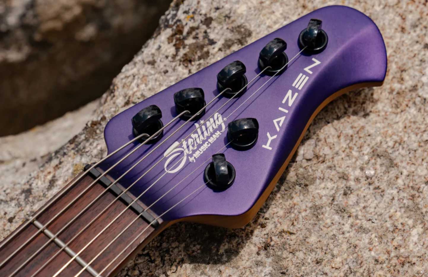 Sterling By Musicman Tosin Abasi Kaizen 7c Signature 2h Trem Rw - Firemist Purple Satin - Signature-E-Gitarre - Variation 2