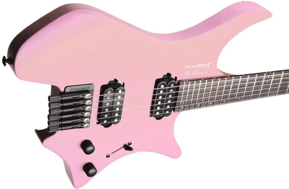 Strandberg Boden Essential 6 2h Ht Rw - Coral Pink - E-Gitarre aus Metall - Variation 2