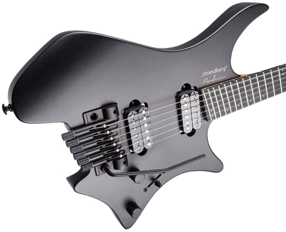 Strandberg Boden Metal Nx 6c Tremolo 2h Trem Ric - Black Granite - Multi-Scale Guitar - Variation 3