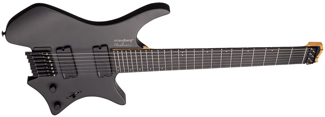 Strandberg Boden Metal Nx 7c Multiscale 2h Fishman Fluence Modern Ht Ric - Black Granite - Multi-Scale Guitar - Variation 1